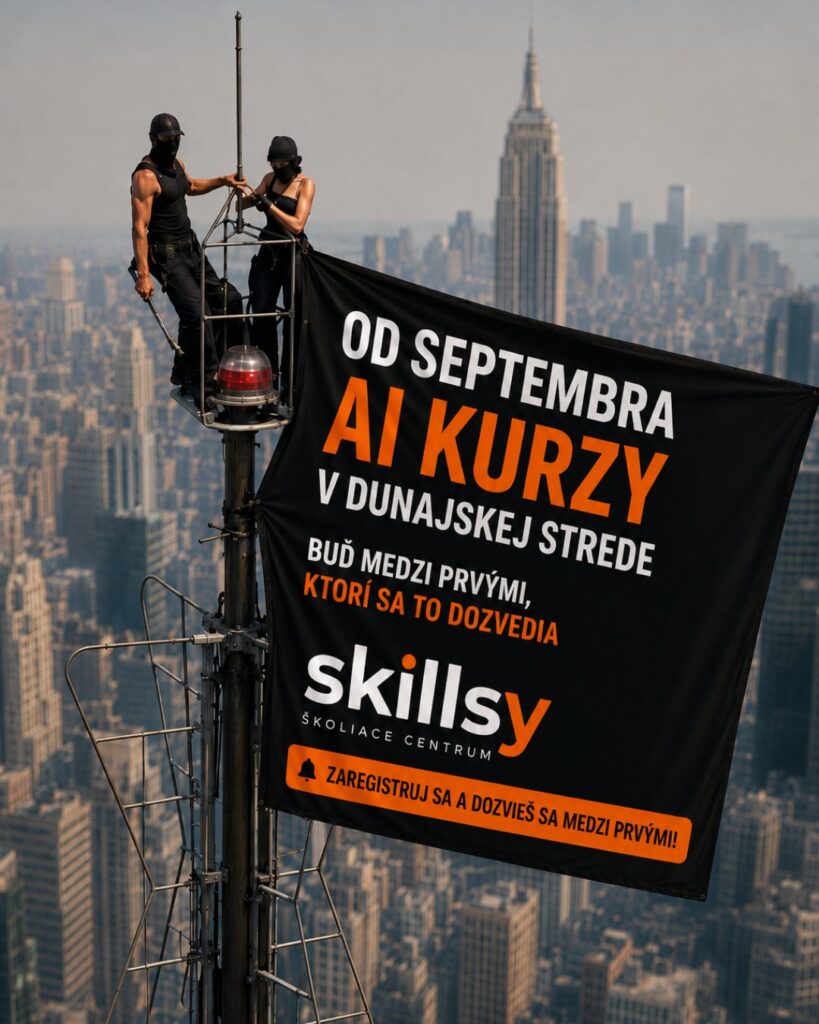 Od septembra AI kurzy v Dunajskej Strede v školiacom centre Skillsy – praktické školenia umelej inteligencie pre začiatočníkov ale aj pre pokročilých.
